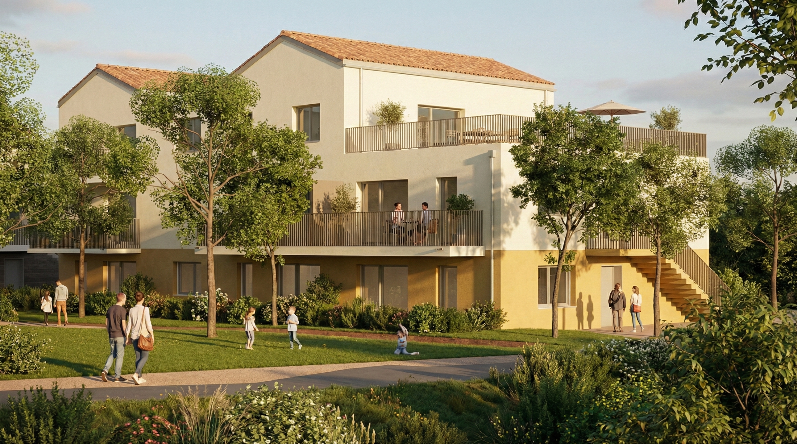 Perspective extérieure Bat D Rives de L'ambene - Riom