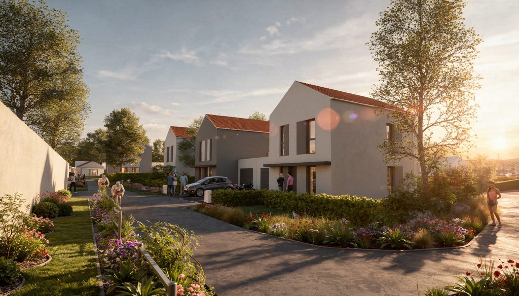 perspective pavillons familiaux le clos des puy Aydat